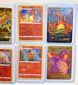 8 Card CHARIZARD HOLO Lot POKEMON TCG Rare Gold Trading Card Lot NM-MINT Zard - Image 4