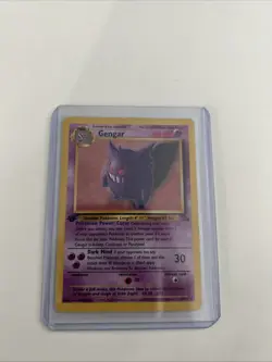 Pokemon Gengar 1st Edition Fossil Card 20/62 Rare Regular 1999 Vintage - Image 1