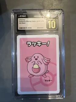 CGC Pristine 10 Chansey - Pokemon Playing Cards 2019 JPN Old Maid -Rare Japanese - Image 1