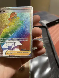 Pokemon TCG Leon (Secret) 195/185SWSH04: Vivid Voltage Holo Card - Image 5