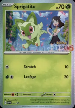 Sprigatito Promo SV: Scarlet & Violet Promo Cards 191 NM - Image 1