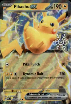 Pikachu ex (Holiday Calendar) Double Rare Miscellaneous Cards 063/193 NM - Image 1