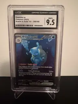 Pokemon Card Blastoise EX 200/165 Scarlet & Violet 151 Illustration Rare Holo - Image 1