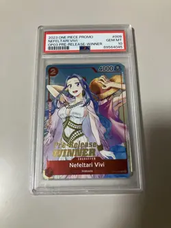 PSA10 Nefertari Vivi Pre-Release WINNER One Piece Card - Image 1