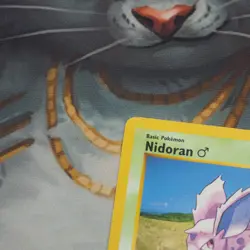 Nidoran (M) Shadowless 55/102 Pokemon Base Set Played Single Card WOTC 1999 TCG - Image 5