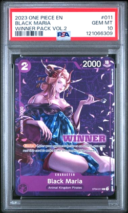 One Piece 2023 WINNER Black Maria Card Winner Pack Vol.2 PSA 10 GEM MINT - Image 1