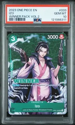 One Piece 2023 WINNER Franky Card Winner Pack Vol.2 PSA 10 GEM MINT - Image 1