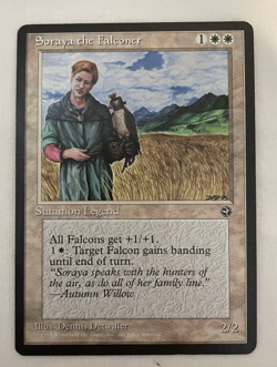 1x Soraya the Falconer Homelands MTG Magic the Gathering LP - Image 1