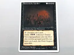 MTG - 3.ED. UNLIMITED (FWB/'95) - DAMONISCHE HORDEN - DEMONIC H. / NEVER PL. /NM - Image 1
