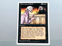 MTG - 3.ED. UNLIMITED (FWB/'95) - ADVOCATUS DIABOLI - DEMONIC A. / NEVER PL. /NM - Image 1