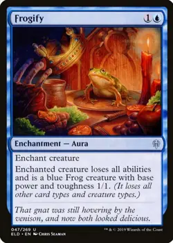 X 1 Frogify NM Throne of Eldraine ELD 047 MTG Magic The Gathering - Image 1