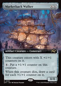 Marketback Walker Extended Art Foil - Aetherdrift MTG-NM - Image 1