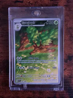 POKEMON WHITE FLARE SAWSBUCK ILLUSTRATION RARE 092/086 TCG HOLO - Image 1