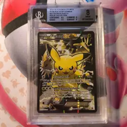 Pokemon Pikachu EX XY124 BGS 8 Promo Deutsch - Image 1
