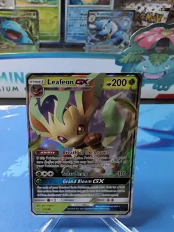 Leafeon GX 13/156 SM Ultra Prism Ultra Rare Pokemon - NM - Image 1