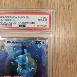 2023 POKEMON MEW EN-151 200 BLASTOISE EX SPECIAL ILLUSTRATION RARE - PSA 8 NM - Image 3