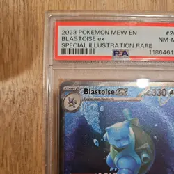 2023 POKEMON MEW EN-151 200 BLASTOISE EX SPECIAL ILLUSTRATION RARE - PSA 8 NM - Image 4