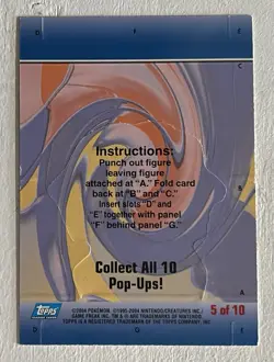 Venusaur Topps Pokemon Advanced Challenge Pop-Ups 2004 - Image 2