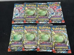 Pokemon TCG: Scarlet & Violet Twilight Masquerade Booster Pack Lot of 8 - Image 1