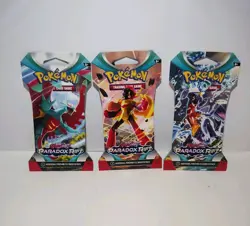 Pokemon Scarlet And Violet Paradox Rift Sleeved Booster Pack (All 3) - Image 1