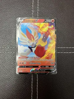 Pokemon TCG - Cinderace V - SWSH015 - Sword & Shield Promos NM Ultra Rare (2020) - Image 1