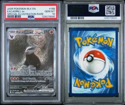 Pokemon SV Black Bolt Excadrill EX 168/086 Special Illustration Rare PSA 10 - Image 2