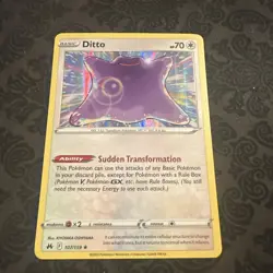 Ditto Holo Rare 107/159 Pokemon TCG Crown Zenith - Image 1