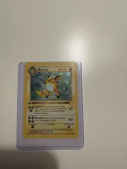 1999 Pokemon Game Raichu Holo 1st Edition - Image 1