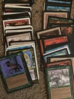 Magic the Gathering VINTAGE Lot 350 Cards Estate As Found Not Searched See Photo - Image 2