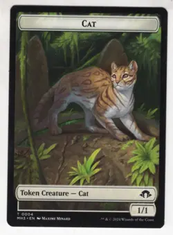 MTG Modern Horizons 3 Token Card #4 Cat (Energy Back) - Image 1