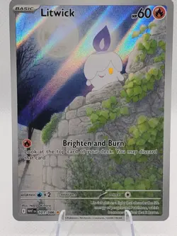 Litwick 101/086 Sv: White Flare Illustration Rare Card Pokemon TCG - Image 1