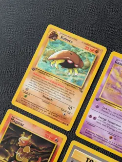 Gastly Kabuto Magmar Recycle 1st Edition Fossil Pokemon Cards - WOTC Vintage Set - Image 2