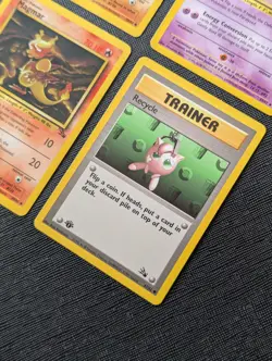 Gastly Kabuto Magmar Recycle 1st Edition Fossil Pokemon Cards - WOTC Vintage Set - Image 4