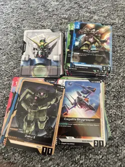 Gundam Card Game - 186 Cards JOB LOT NM Foil NEWTYPE RISING Include 22 Rares - Image 1