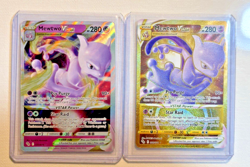 MEWTWO VSTAR LOT GOLD SECRET RARE HOLO 86/78 Pokemon GO TCG MINT 2 Cards Set - Image 2