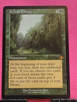 Sylvan Library (Retro Frame) Dominaria Remastered Regular - Image 3