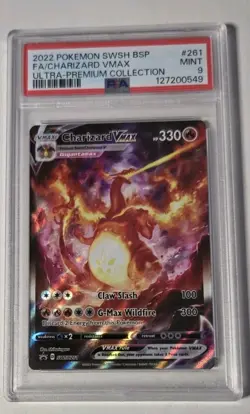Charizard VMAX 2022 Promo SWSH261 Full Art Pokemon 2022 PSA 9 MINT - Image 1