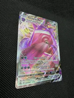 2021 Pokemon Sword & Shield Fusion Strike Gengar VMax Ultra Rare 157/264 - Image 3
