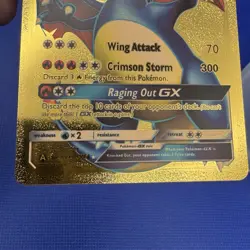 Charizard GX Premium Gold Foil Fan Art Textured Collector Pokemon - Image 3