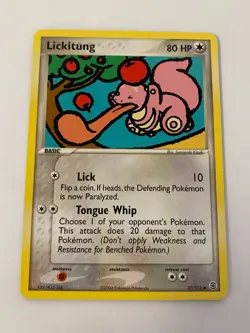 Lickitung 37/112 Pokemon FireRed & LeafGreen 2004 Non Holo NM/MINT Box-S3 - Image 1