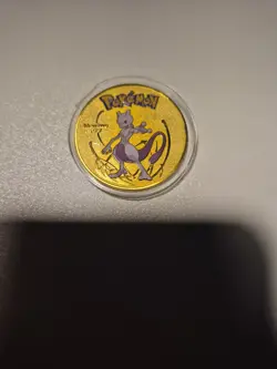 Mewtwo Gold Collectible Coin Pokemon TCG Heavy Dense - Image 1
