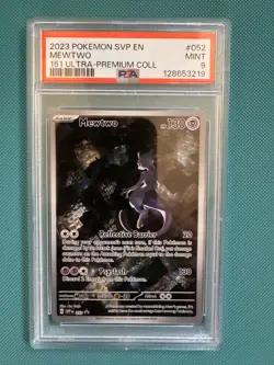 Pokemon TCG Mewtwo 052 Black Star Promo Scarlet And Violet 151 PSA Mint 9 - Image 1