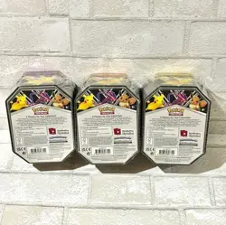 Pokemon V Powers Tin Set of 3 Eternatus, Pikachu, Eevee - 12 Total Packs! SEALED - Image 2