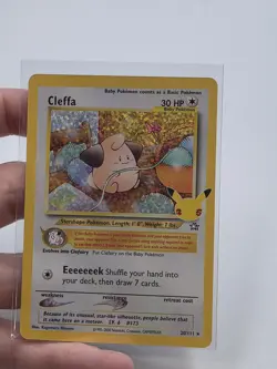 Pokemon Celebrations 25th Anniversary 20/111 Cleffa Holo Rare NM-M Pack Fresh - Image 1