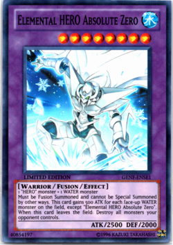 Elemental HERO Absolute Zero GENF-ENSE1 Super Rare Limited Edition Yugioh - Image 1