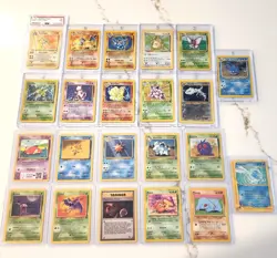 POKEMON Cards Lot of 22 (Holo, Holo Rare, 1st ed) 1999 Charizard, Kabutops, etc. - Image 2