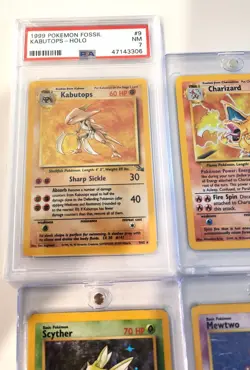 POKEMON Cards Lot of 22 (Holo, Holo Rare, 1st ed) 1999 Charizard, Kabutops, etc. - Image 5