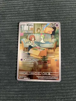 Pokemon TCG Ralts Scarlet & Violet Holo Illustration Rare Card 211/198 Base Set - Image 1