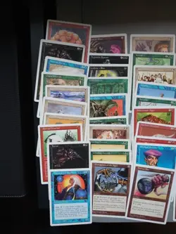 125 MTG White Border Card Lot. Vintage Octwb1 Inc Booklet, Many Fifth Edition. - Image 3