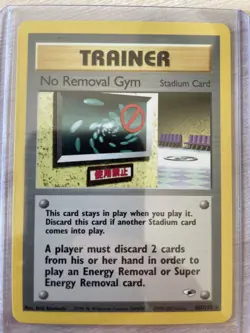 Pokemon WOTC TCG Gym Heroes Set No Removal Gym 103/132 Rare Card - Image 1
